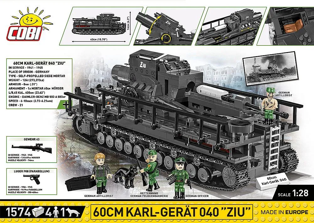 COBI 2560 60 cm Karl-Gerät 040 ZIU