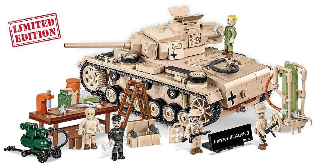 COBI 2561 Panzer III Ausf. J & Field Workshop - Limited Edition