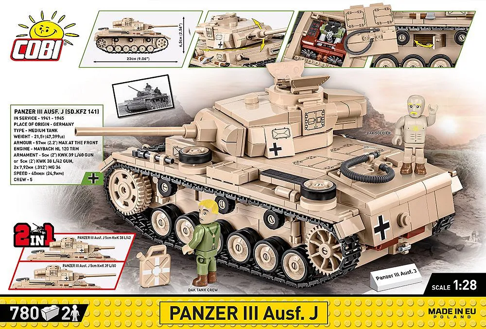 COBI 2562 Panzer III Ausf. J