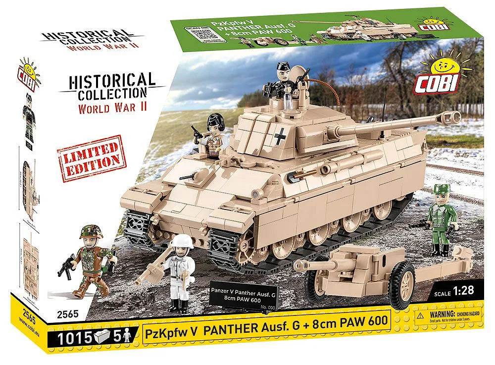 COBI 2565 PzKpfw V Panther Ausf. G + 8 cm PAW 600 - Limited Edition