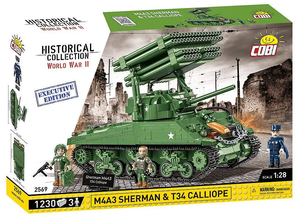 COBI 2569 M4A3 Sherman & T34 Calliope - Executive Edition