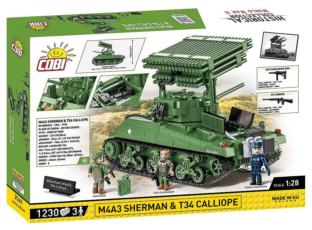 COBI 2569 M4A3 Sherman & T34 Calliope - Executive Edition