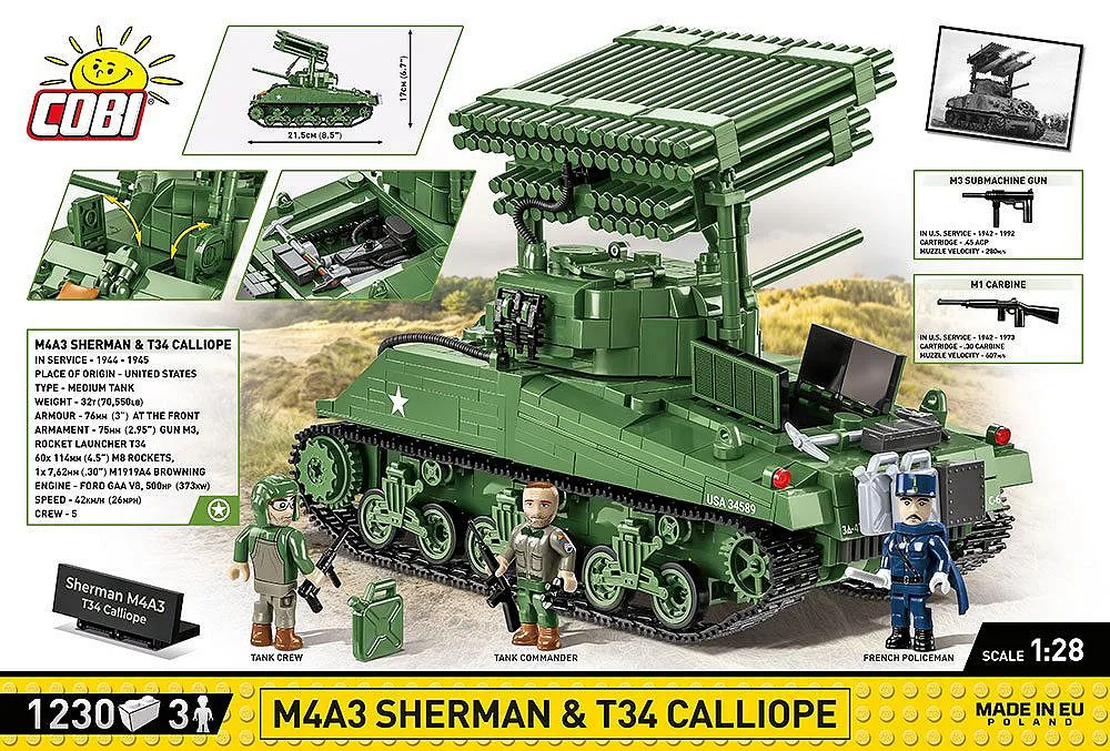 COBI 2569 M4A3 Sherman & T34 Calliope - Executive Edition