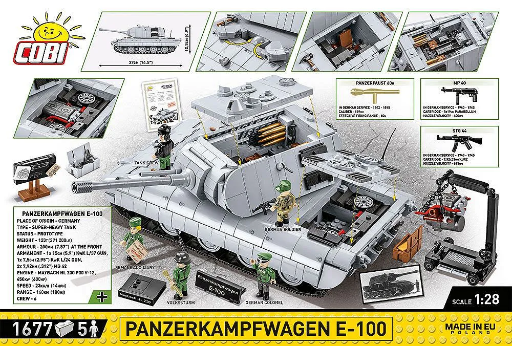 COBI 2571 Panzerkampfwagen E-100 - Limitierte Edition