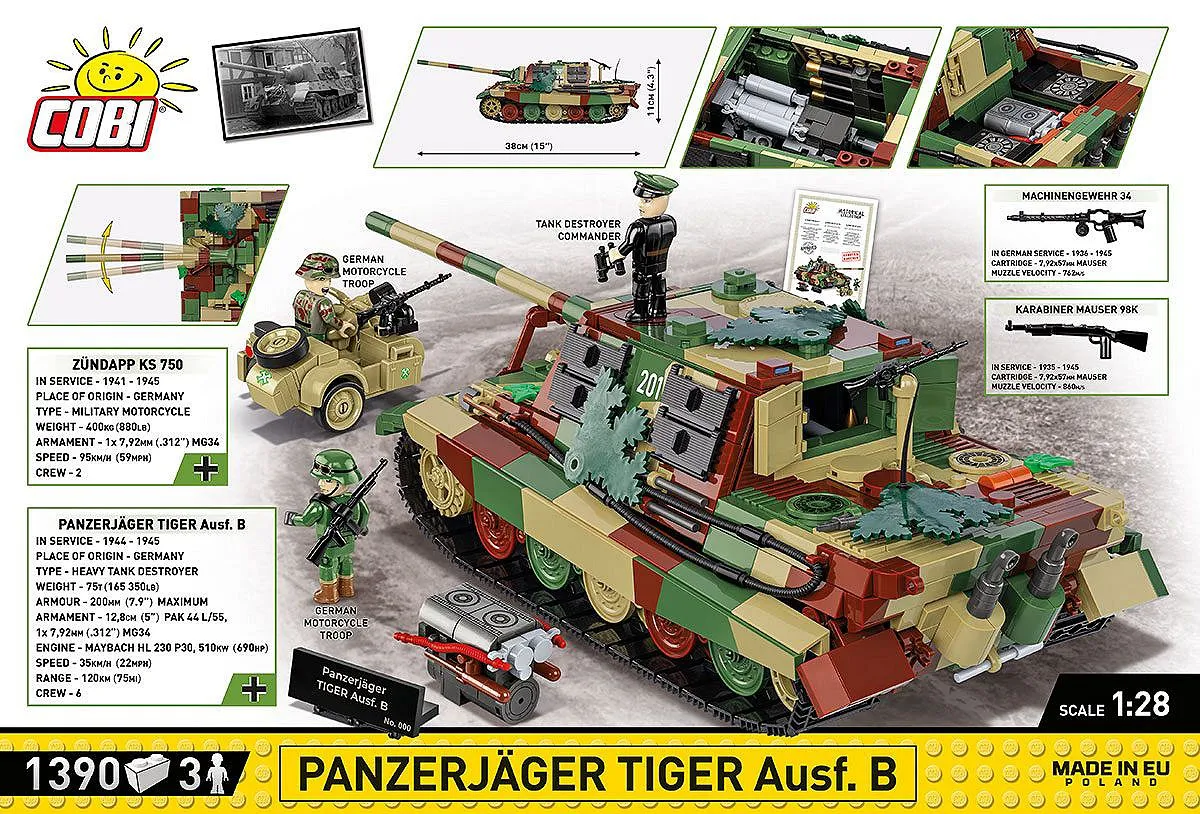 COBI 2579 Panzerjäger Tiger Ausf.B - Limited Edition