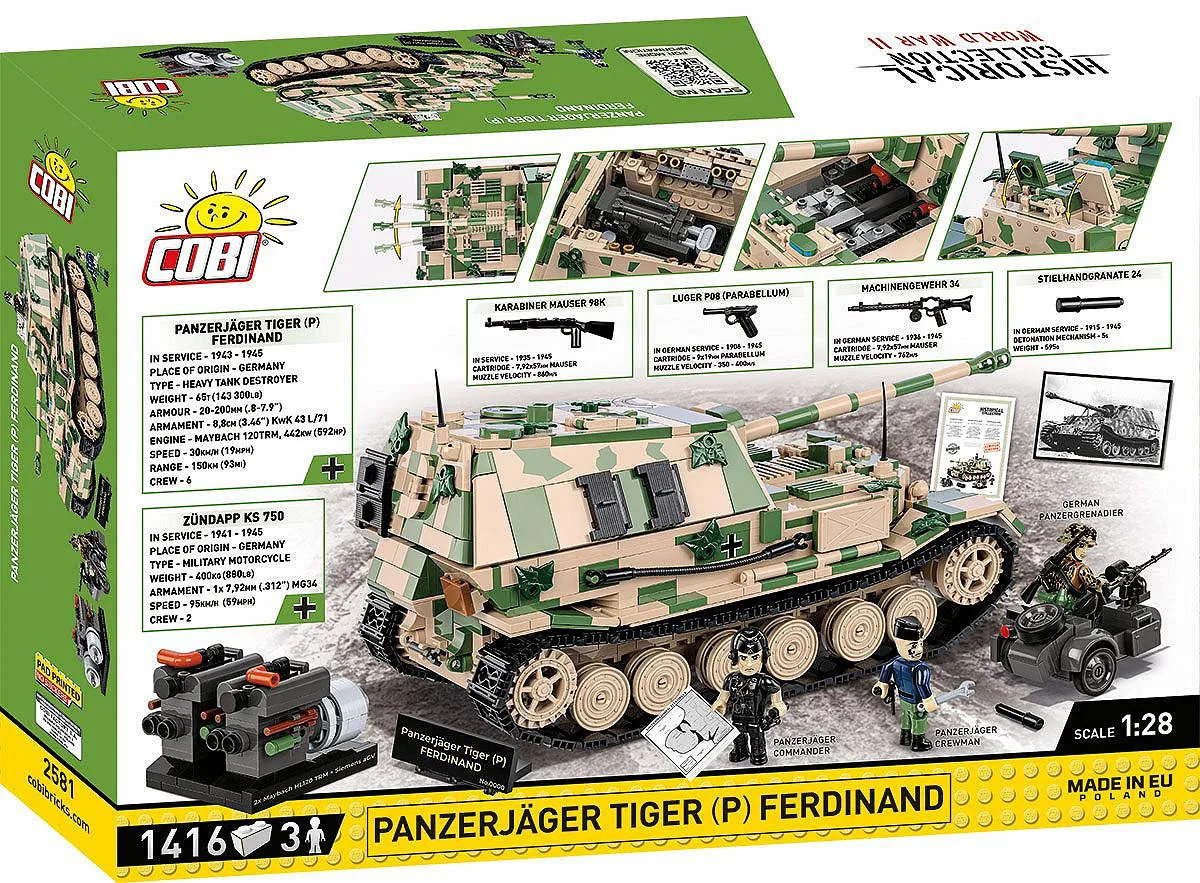COBI 2581 Panzerjäger Tiger (P) Ferdinand - Limited Edition