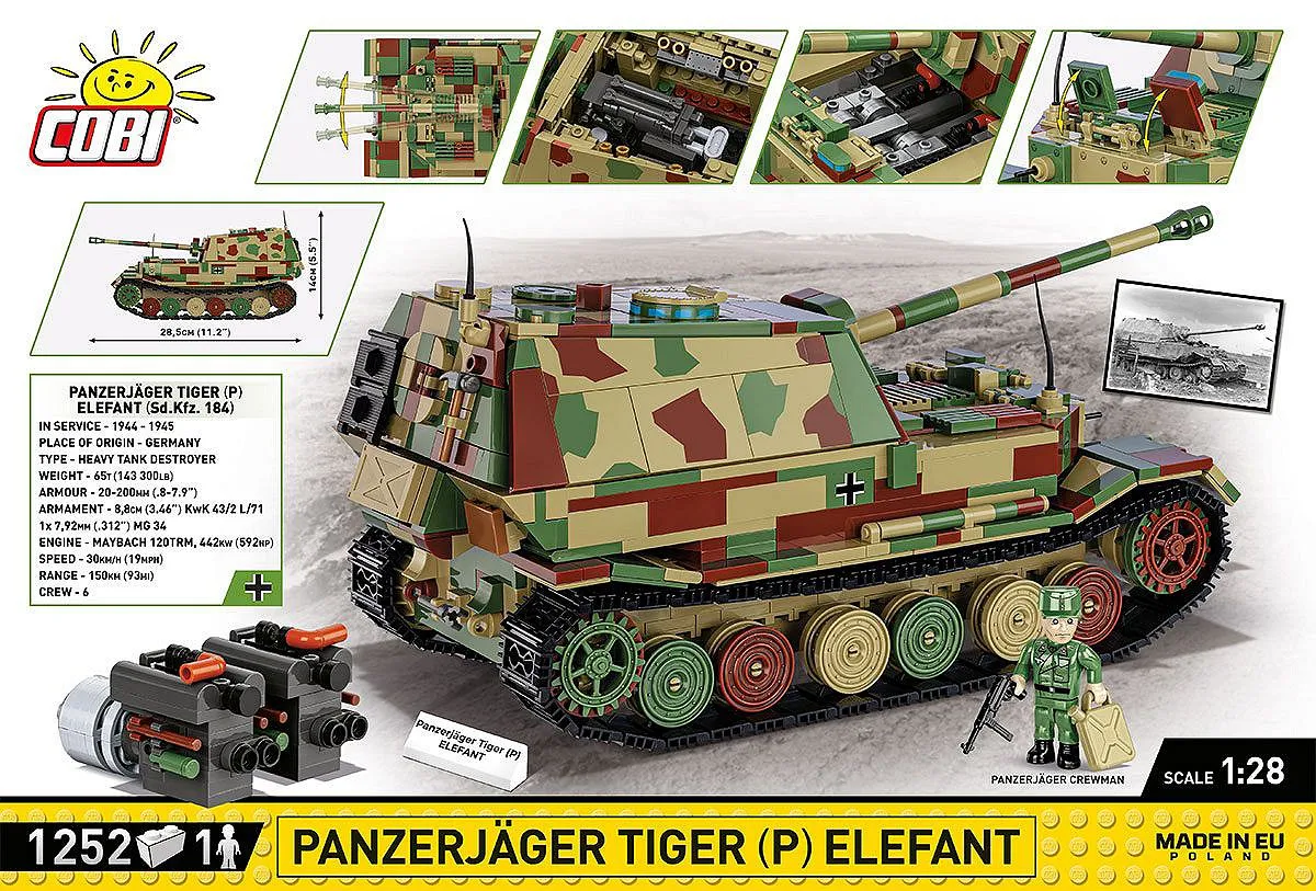 COBI 2582 Panzerjäger Tiger (P) Elefant