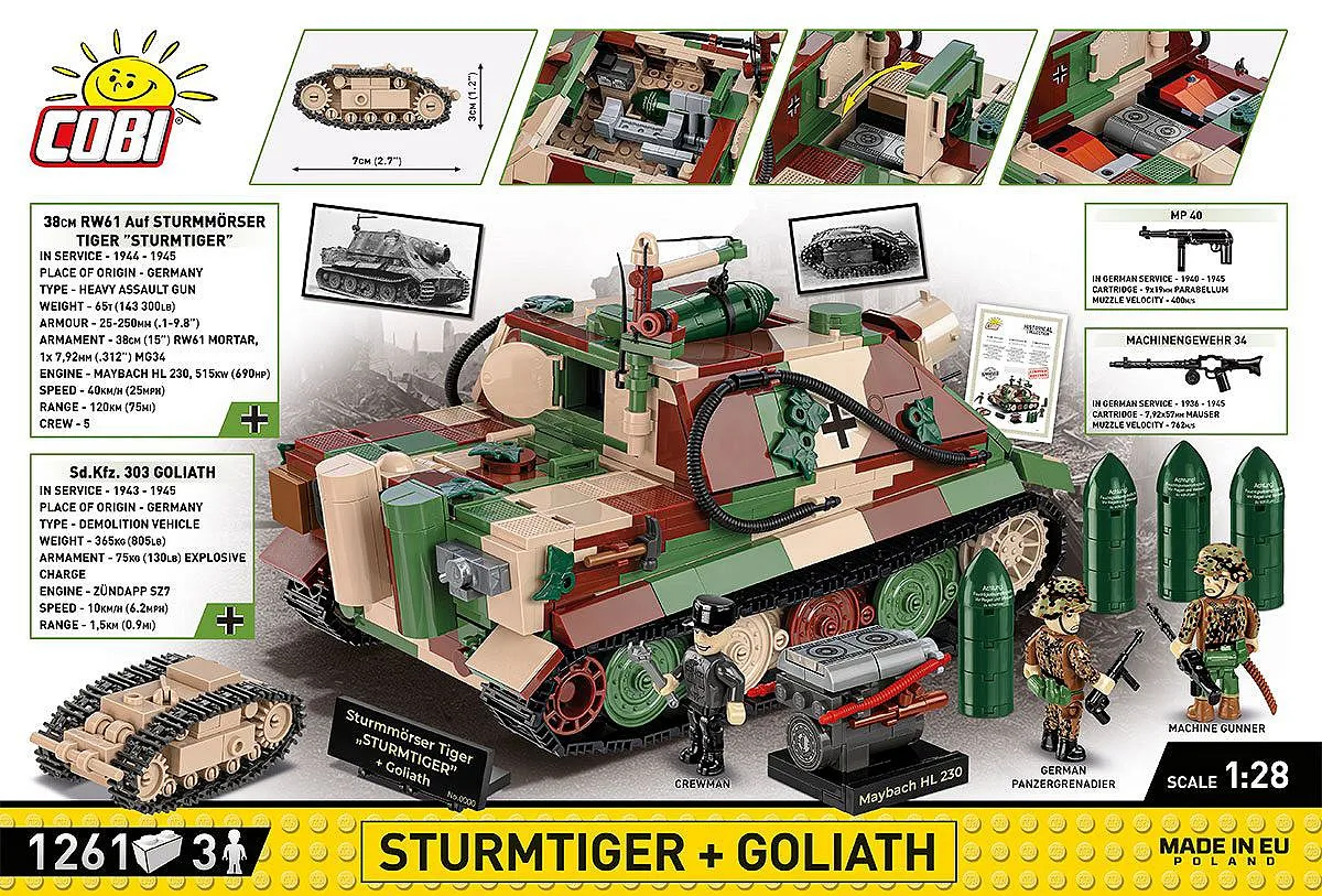 COBI 2584 Sturmtiger + Goliath - Limited Edition