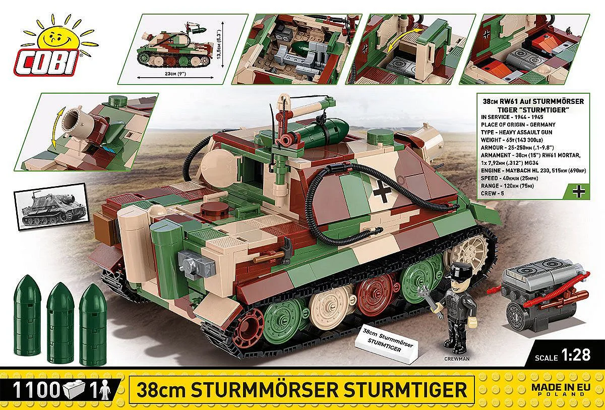 COBI 2585 38 cm Sturmmörser Sturmtiger