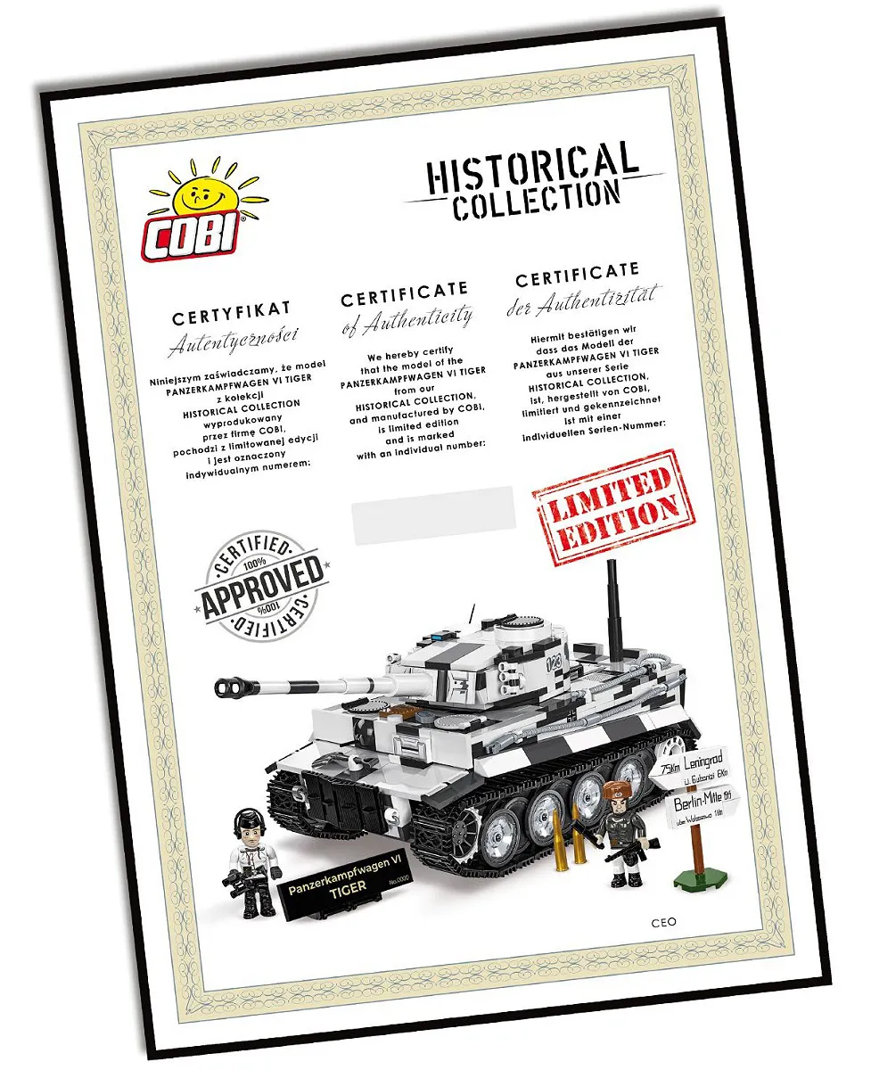 COBI 2586 Panzerkampfwagen VI Tiger - Limited Edition