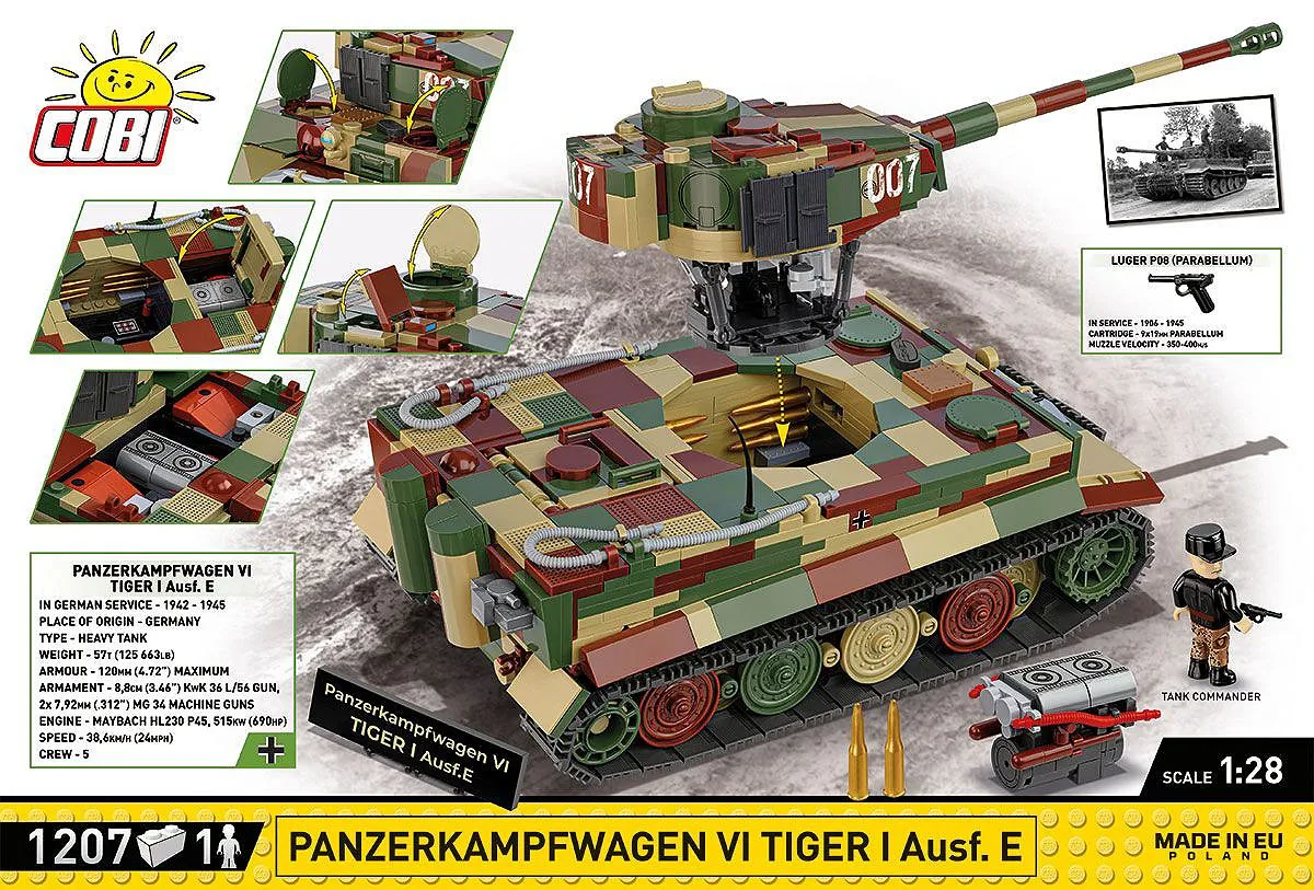 COBI 2587 Panzerkampfwagen VI Tiger I Ausf. E - Executive Edition