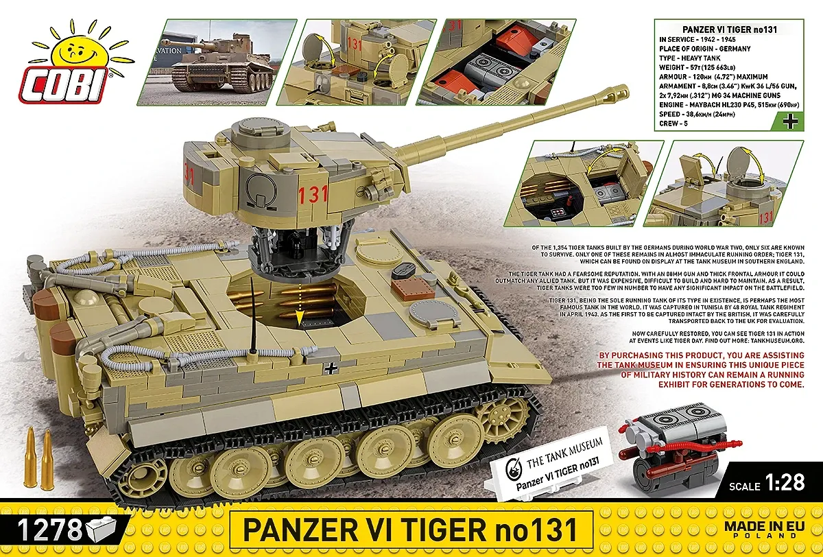 COBI 2588 Panzer VI Tiger no131