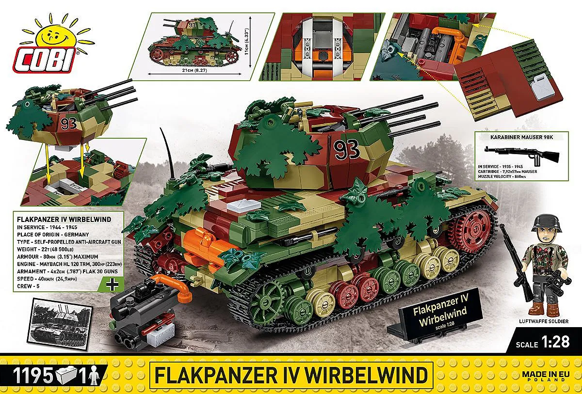 COBI 2593 Flakpanzer IV Wirbelwind - Executive Edition