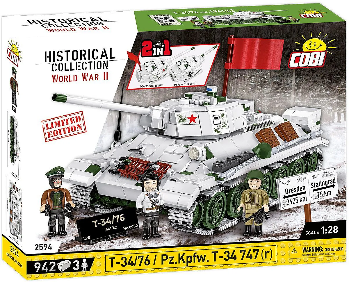 COBI 2594 T-34/76 / Pz.Kpfw. T-34 747 (r) - Limited Edition