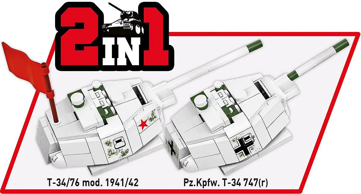 COBI 2594 T-34/76 / Pz.Kpfw. T-34 747 (r) - Limited Edition