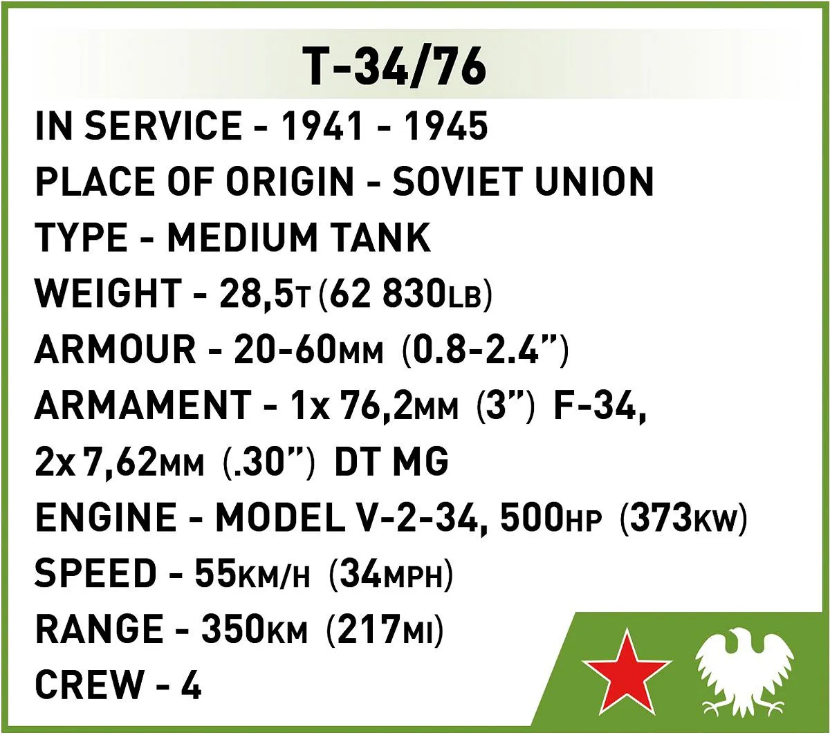 COBI 2595 T-34/76 mod. 1941/42