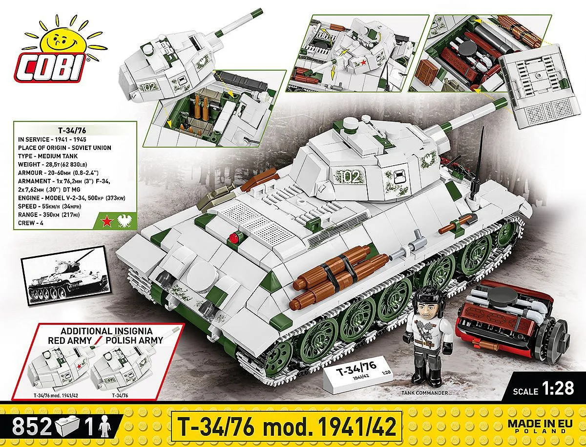 COBI 2595 T-34/76 mod. 1941/42