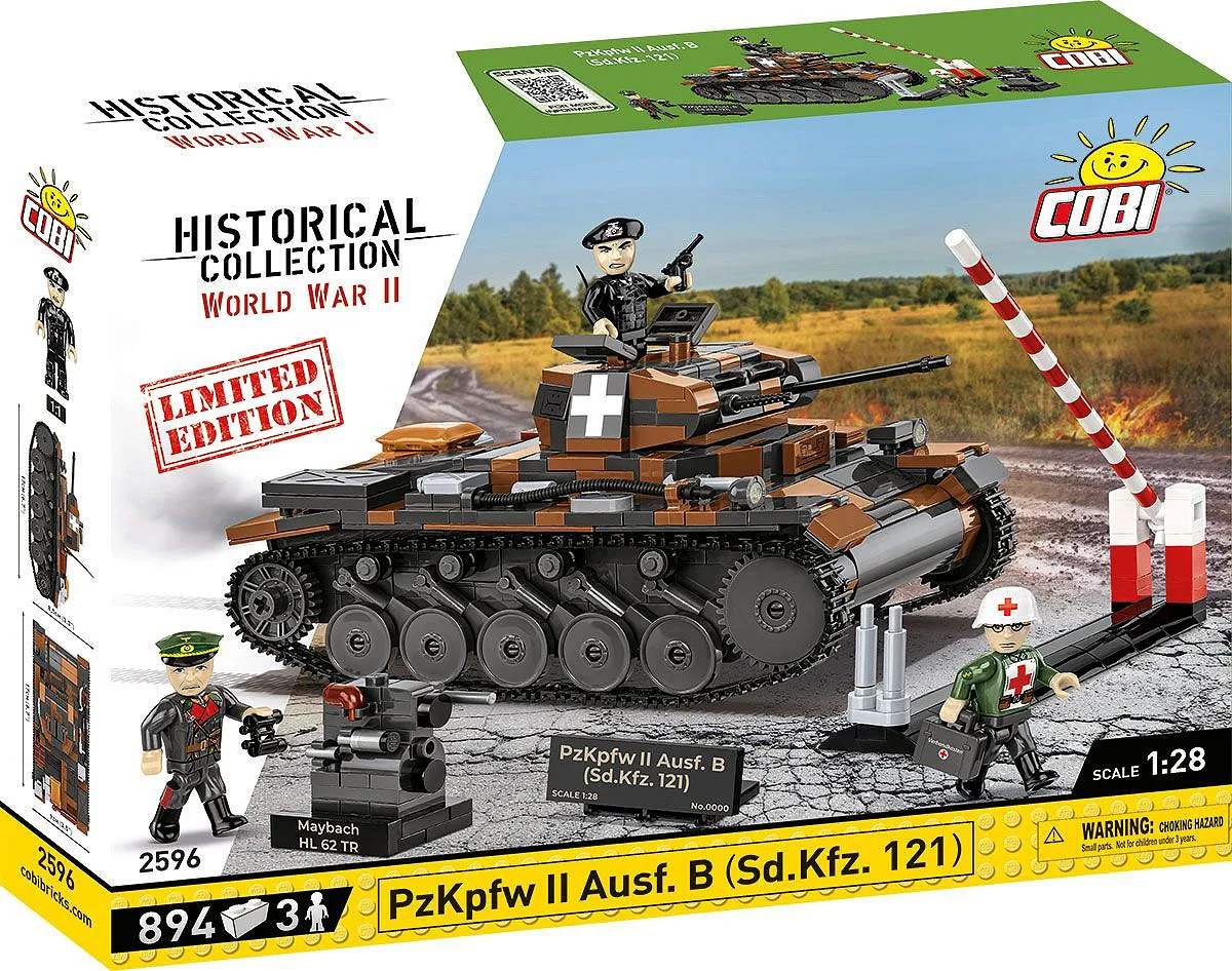 COBI 2596 PzKpfw II Ausf.B (Sd.Kfz.121) - Limited Edition