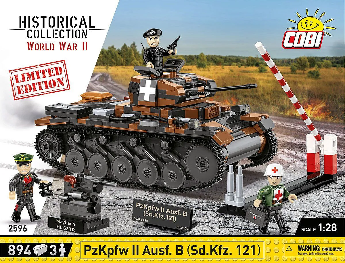 COBI 2596 PzKpfw II Ausf.B (Sd.Kfz.121) - Limited Edition