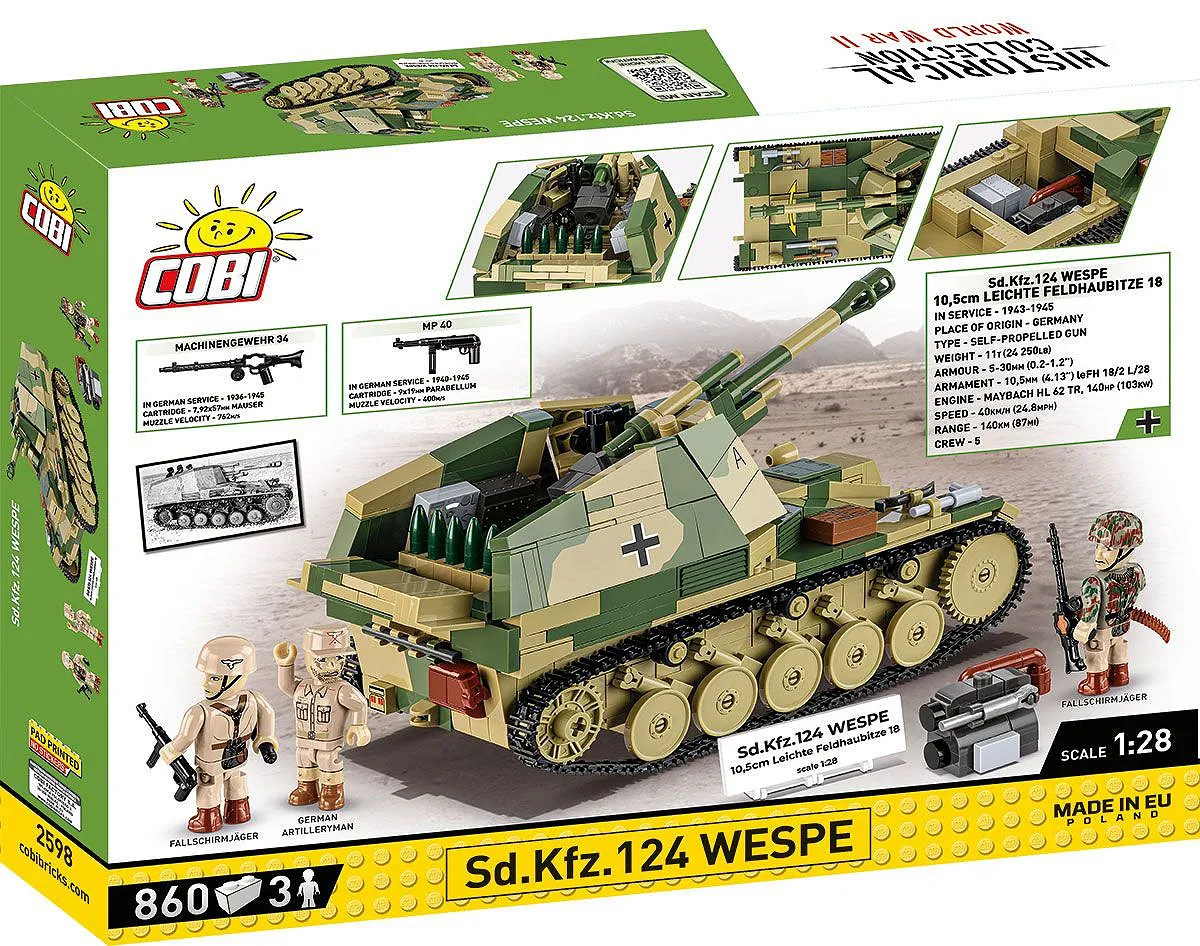 COBI 2598 Sd.Kfz.124 Wespe - Executive Edition