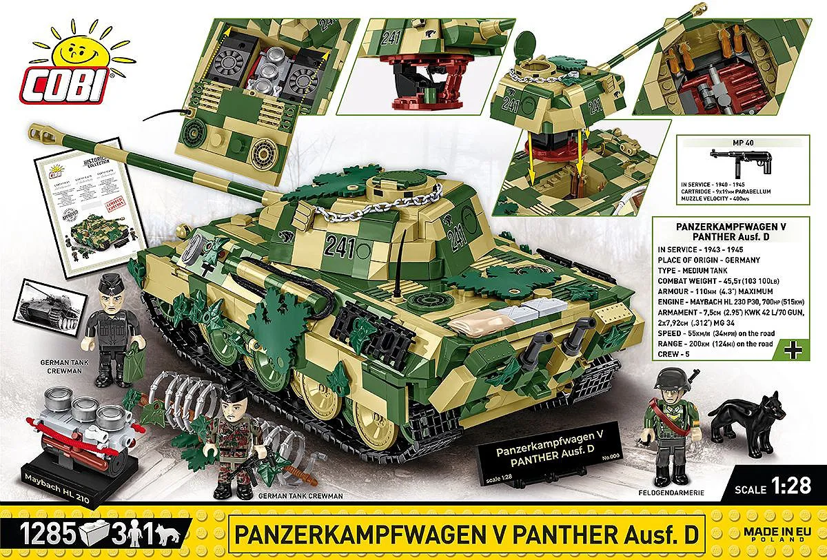 COBI 2599 Panzerkampfwagen V Panther Ausf. D - Limited Edition