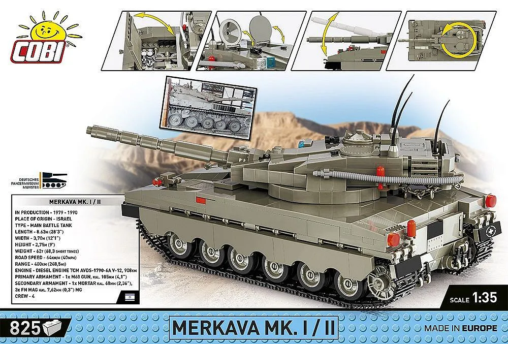 COBI 2621 Merkava Mk. 1/2