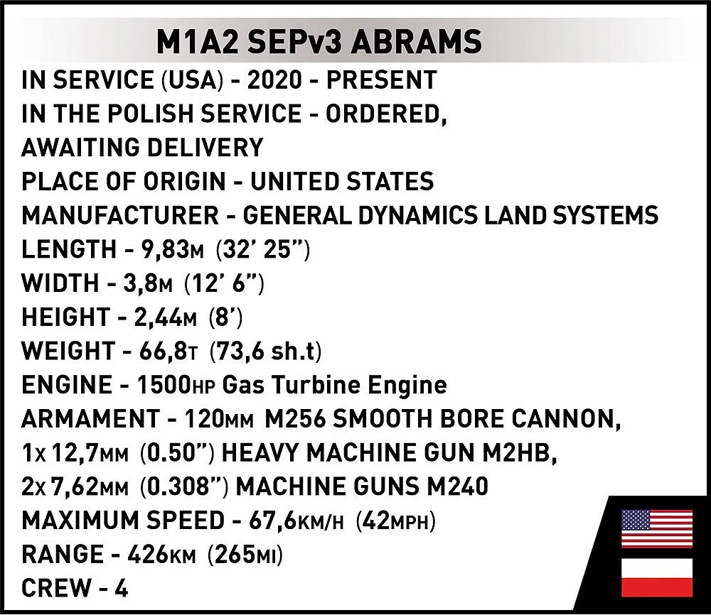 COBI 2623 M1A2 SEPv3 Abrams