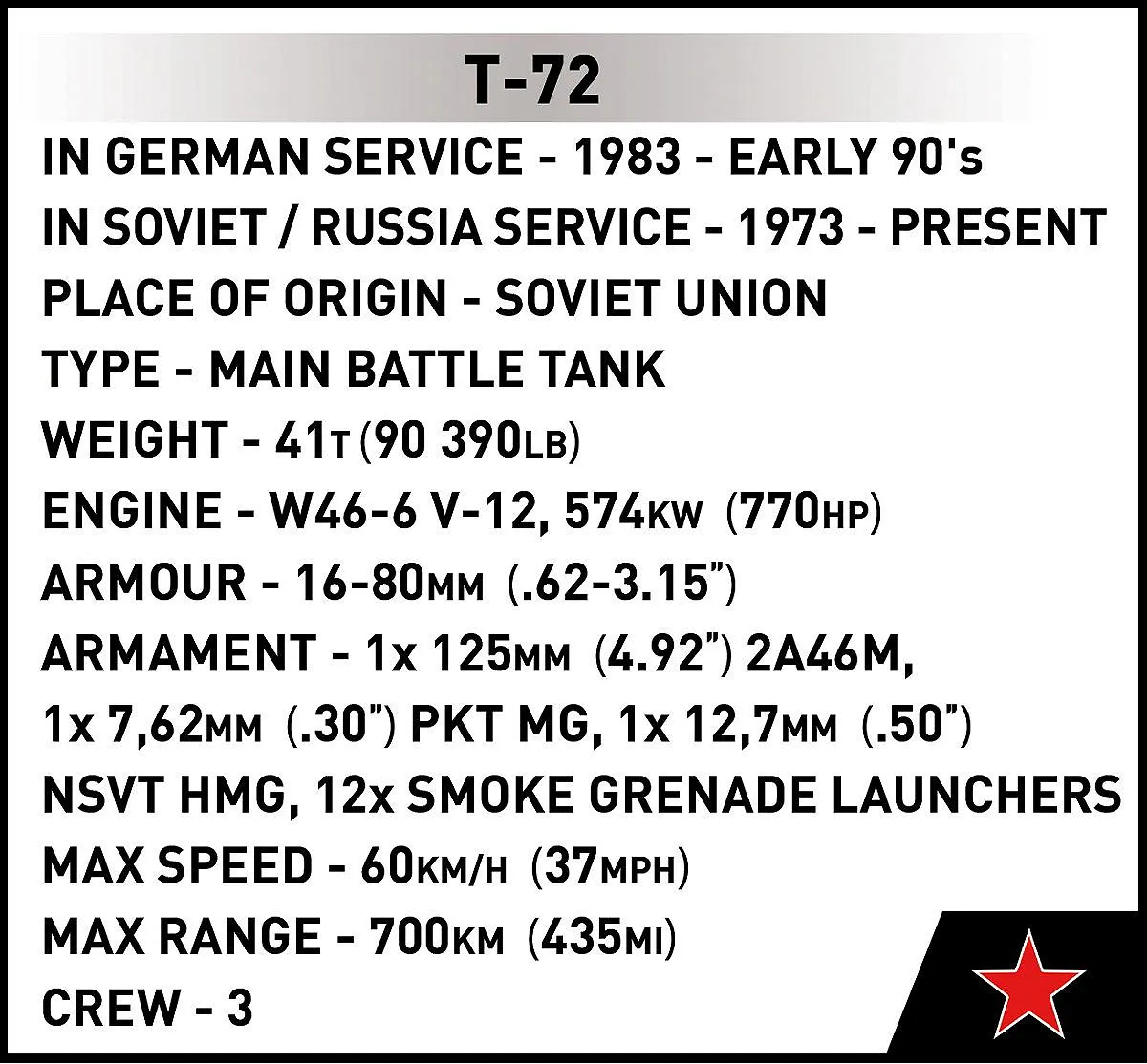 COBI 2625 T-72 (East Germany/Soviet)
