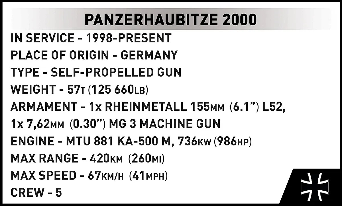 COBI 2628 Panzerhaubitze 2000