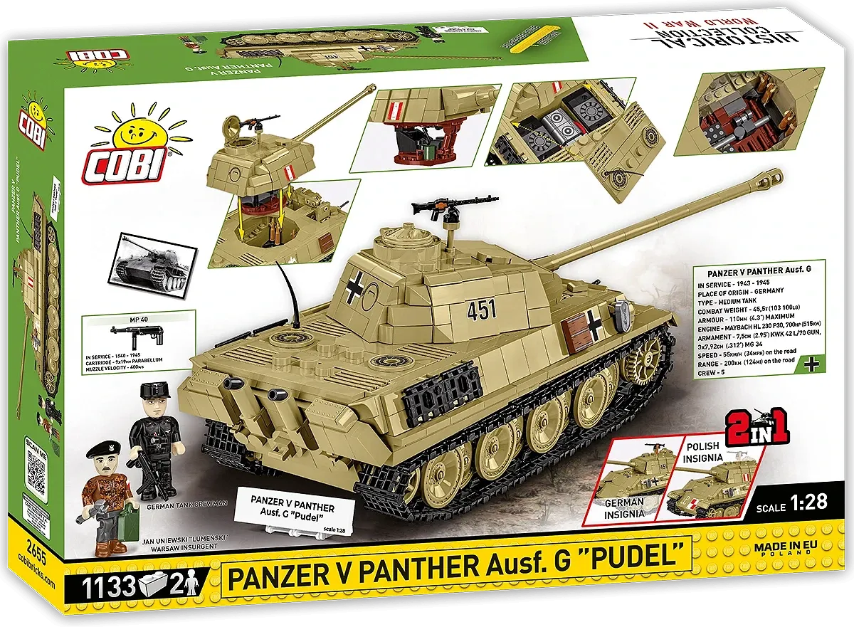 COBI 2655 Panzer V Panther Ausf. G "Pudel"