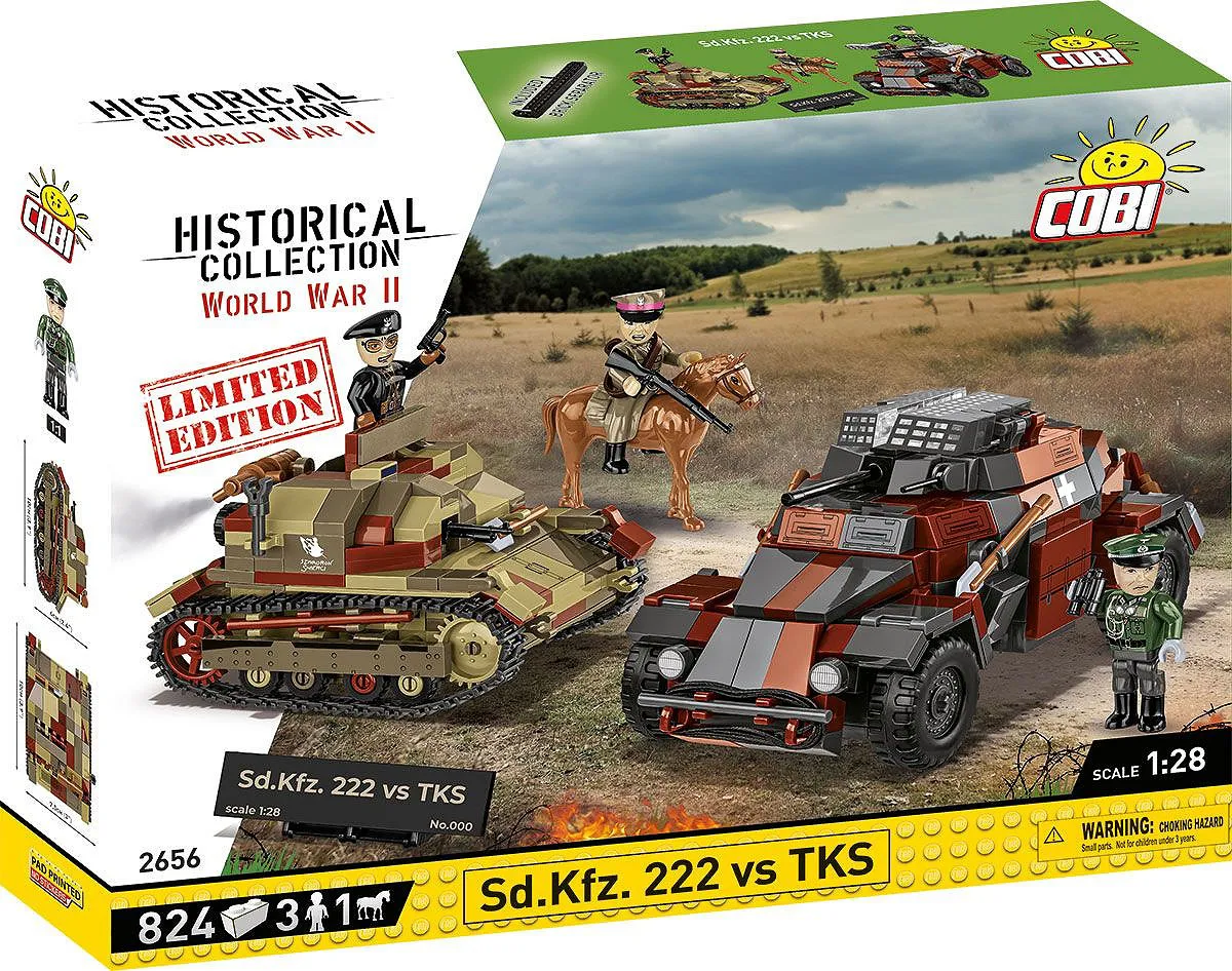 COBI 2656 Sd.Kfz. 222 vs TKS (September 1939) - Limited Edition
