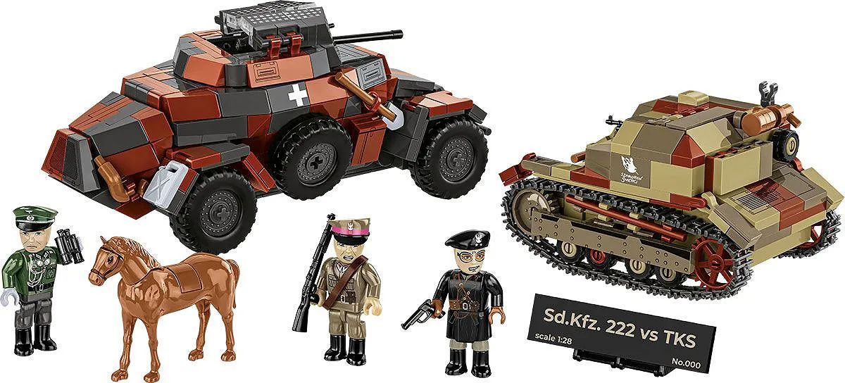 COBI 2656 Sd.Kfz. 222 vs TKS (September 1939) - Limited Edition
