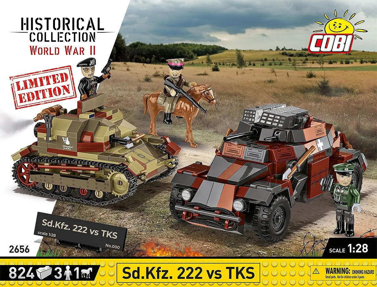 COBI 2656 Sd.Kfz. 222 vs TKS (September 1939) - Limited Edition