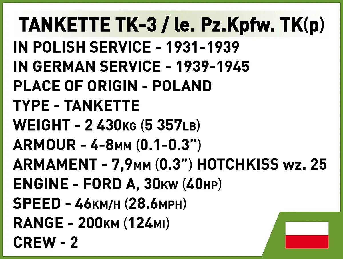 COBI 2658 Tankette TK-3