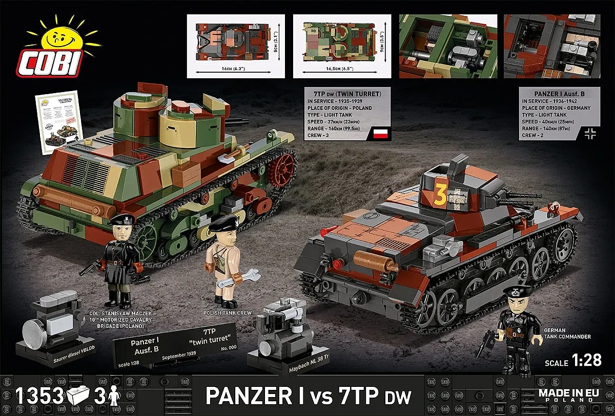 COBI 2659 Panzer I vs 7TP DW (September 1939) - Limited Edition