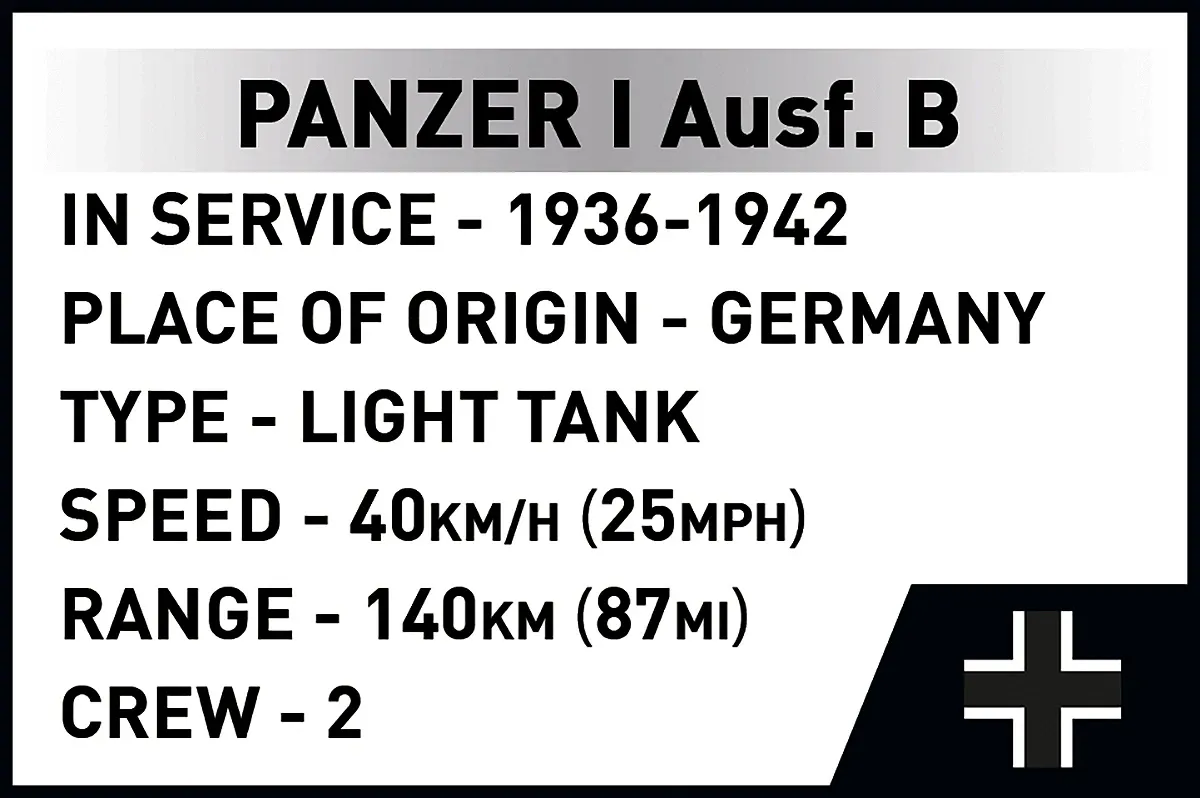 COBI 2659 Panzer I vs 7TP DW (September 1939) - Limited Edition