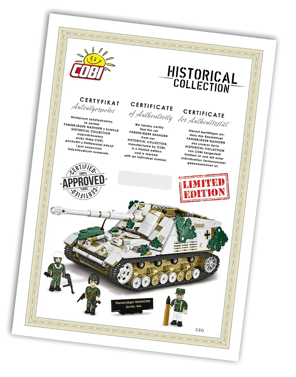 COBI 2662 Panzerjäger Nashorn - Limited Edition