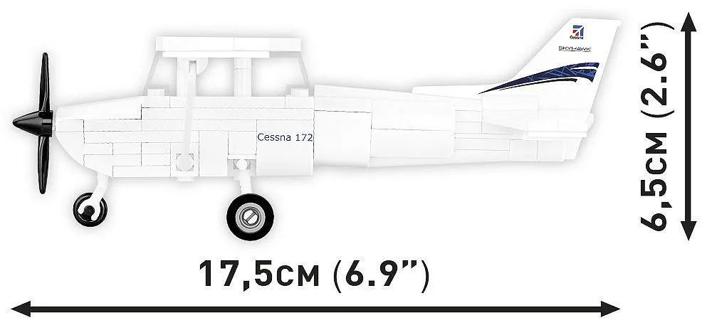 COBI 26620 Cessna 172 Skyhawk-Weiß