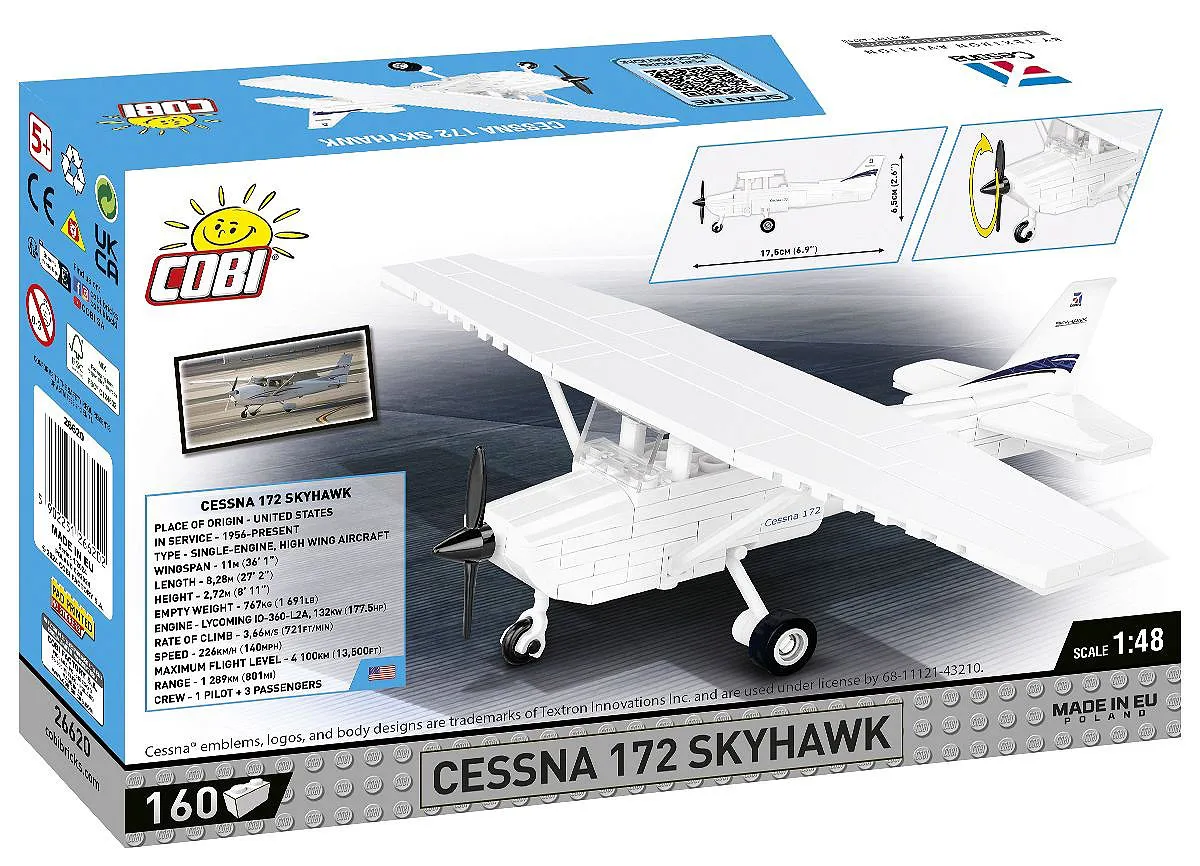 COBI 26620 Cessna 172 Skyhawk-Weiß