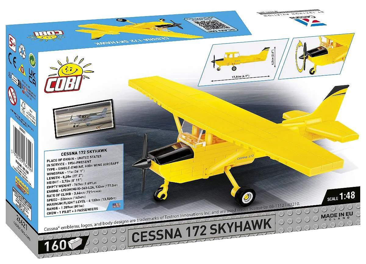 COBI 26621 Cessna 172 Skyhawk-Gelb