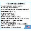 COBI 26622 Cessna 172 Skyhawk-Weiß-Blau