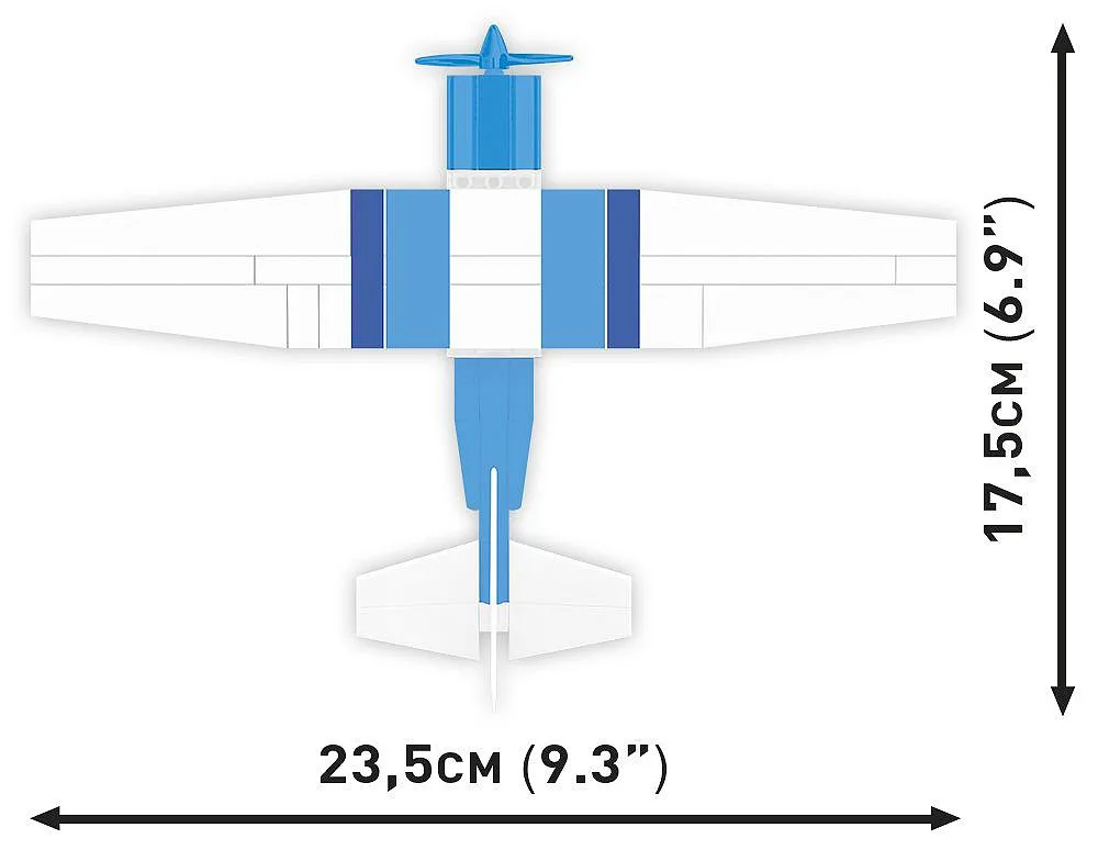 COBI 26622 Cessna 172 Skyhawk-Weiß-Blau