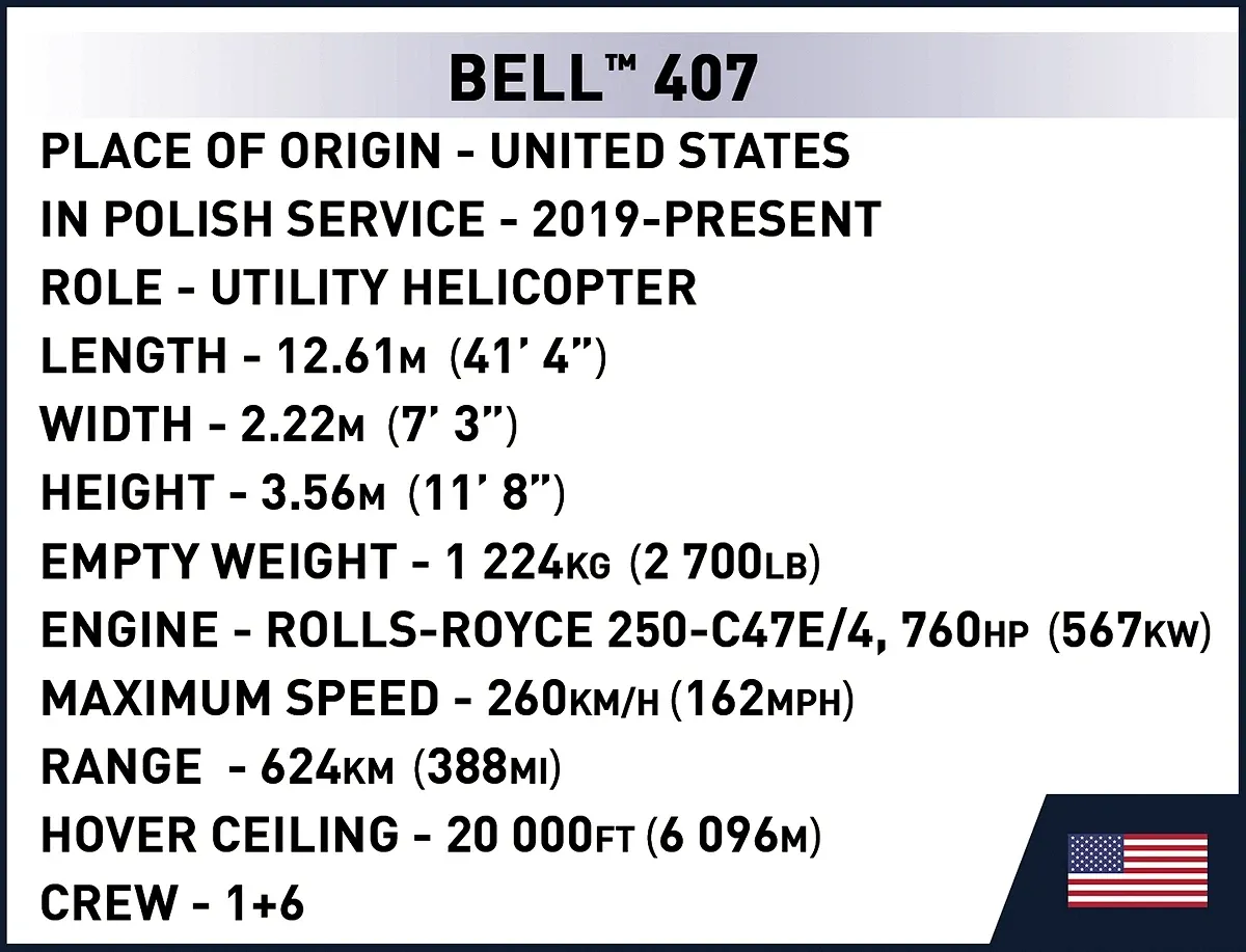 COBI 26628 Bell 407 Polizei