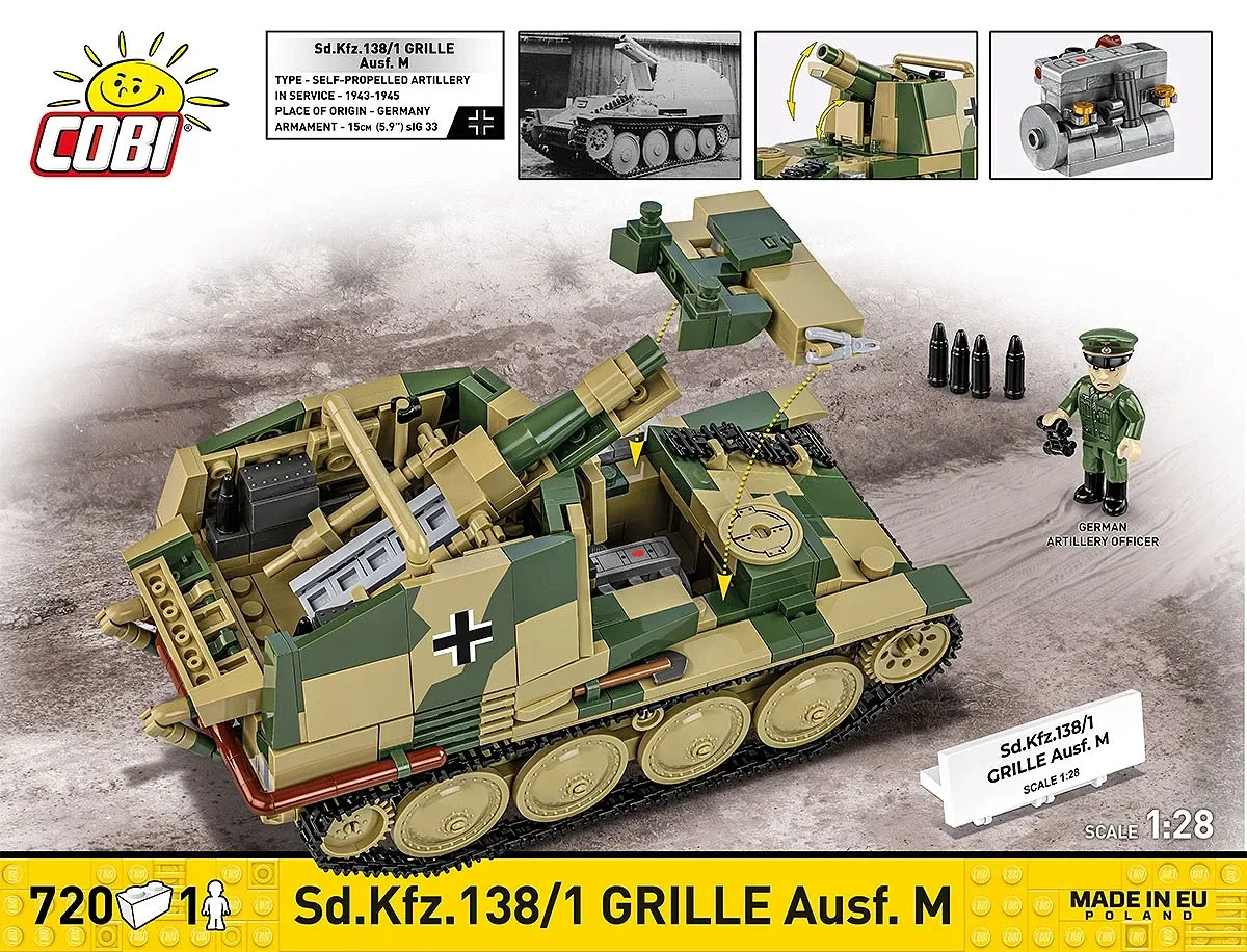 COBI 2665 Sd.Kfz. 138/1 Grille Ausf. M