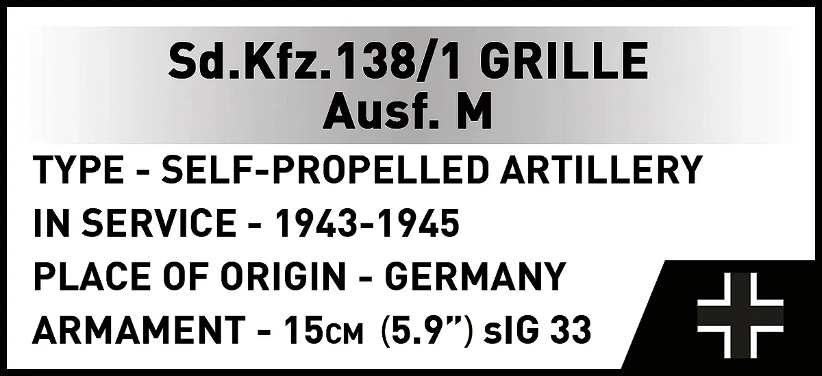 COBI 2665 Sd.Kfz. 138/1 Grille Ausf. M