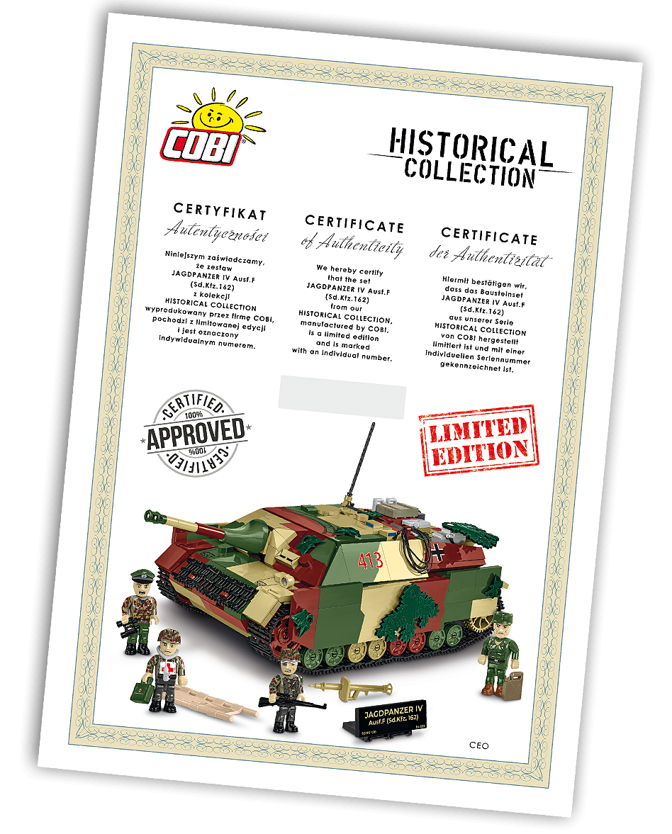 COBI 2667 Jagdpanzer IV Ausf.F (Sd.Kfz.162) - Limited Edition