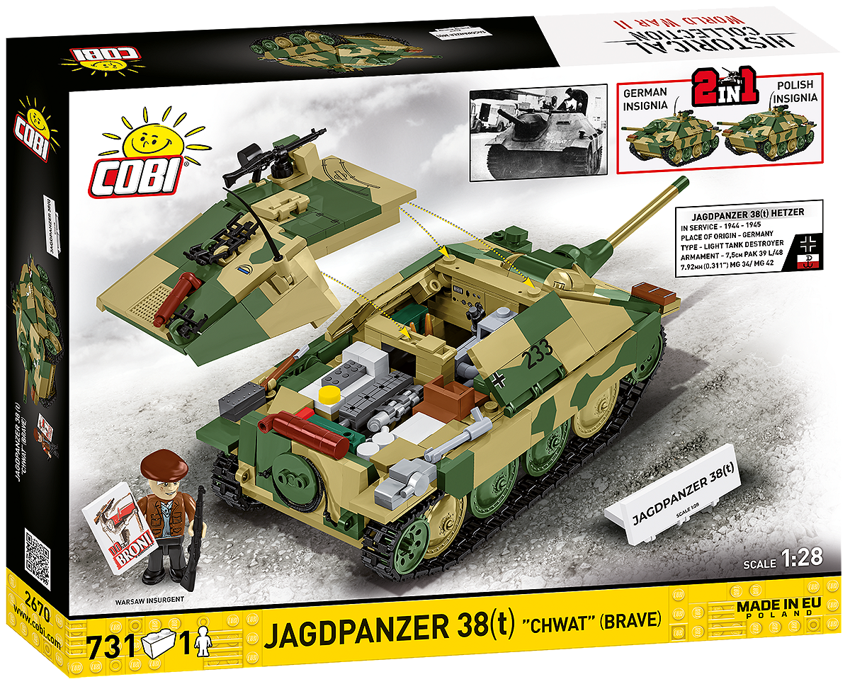 COBI 2670 Jagdpanzer 38(t) "Chwat" (Tapfer)