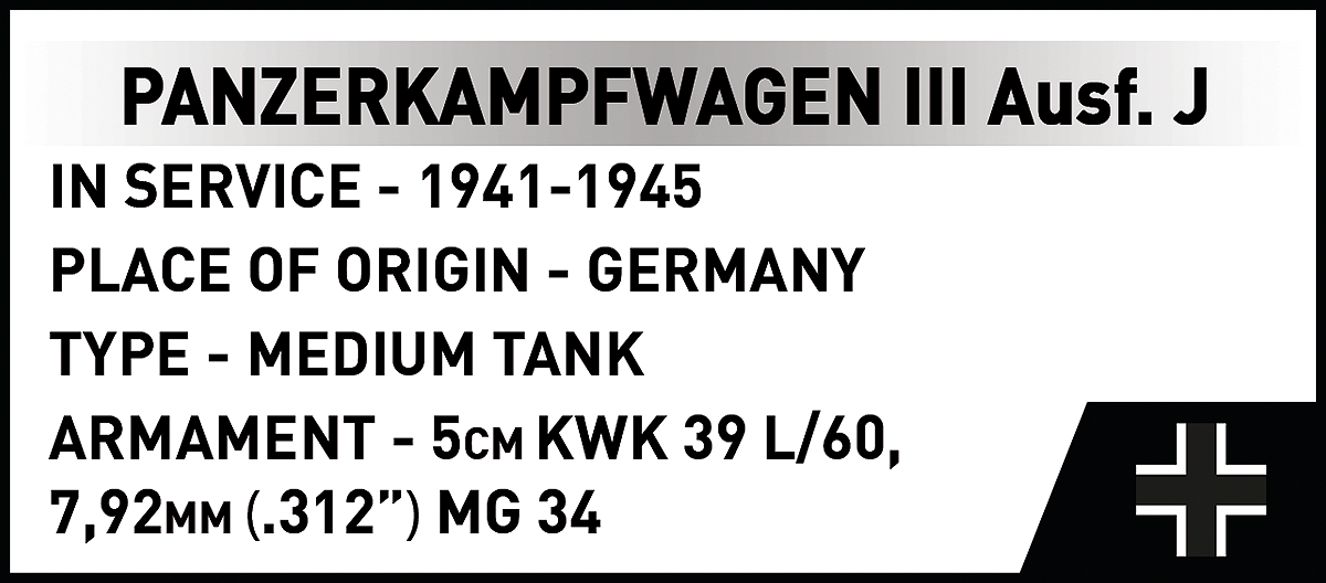 COBI 2671 Panzer III Ausf. J - Limited Edition