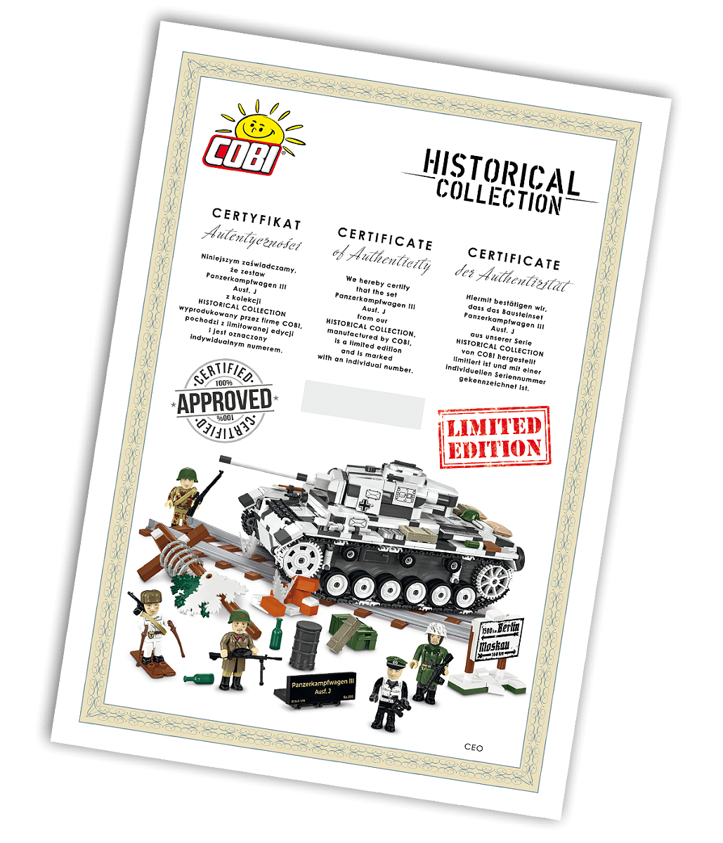 COBI 2671 Panzer III Ausf. J - Limited Edition