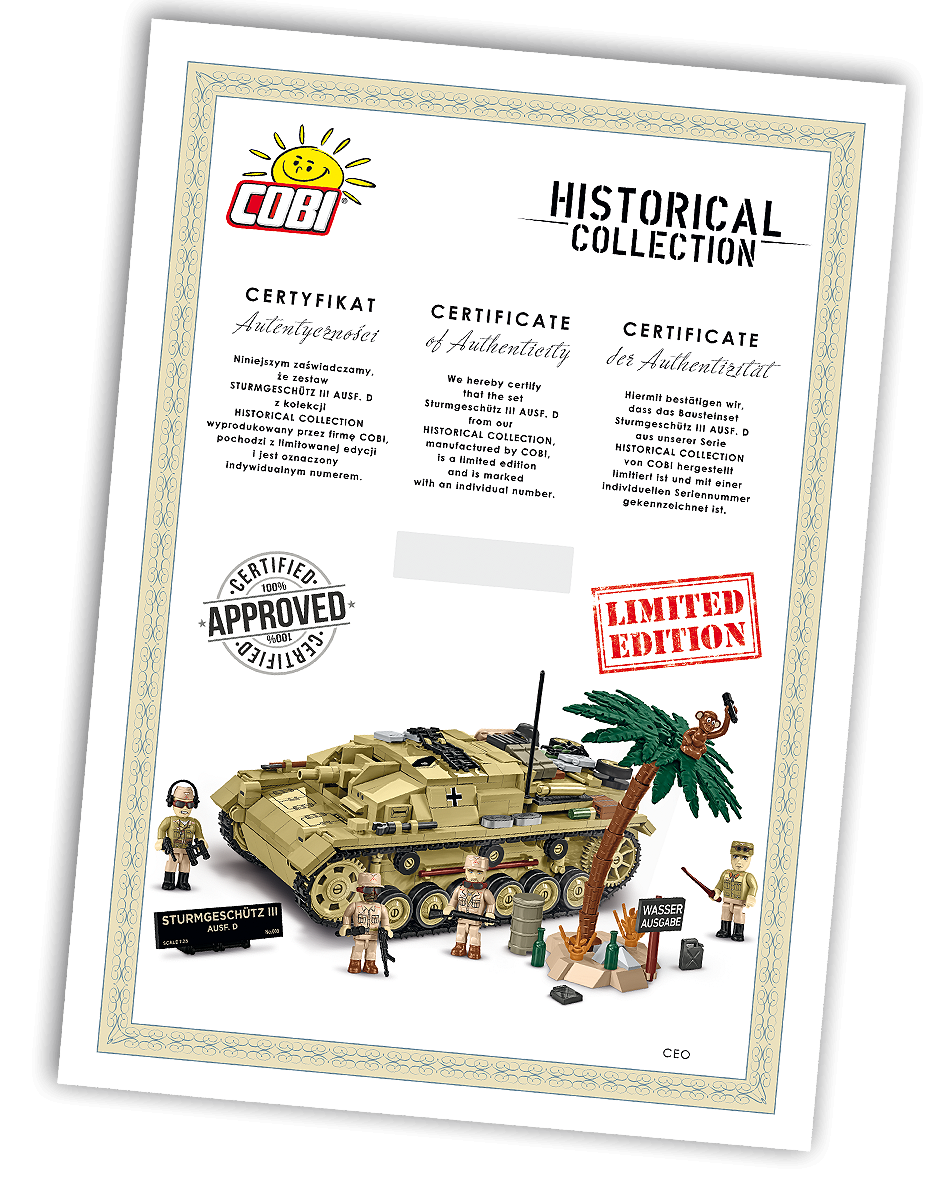 COBI 2675 Sturmgeschütz III Ausf.D - gelimiteerde editie